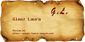 Giesz Laura névjegykártya